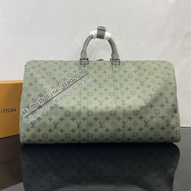 LV路易威登2023专柜新款M23963 Monogram Tones系列Keepall Bandoulière 45旅行袋 ydh5308